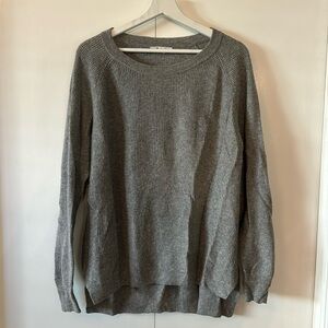 Madewell Grey Waffle Knit Sweater Size L